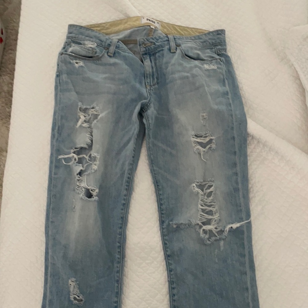 Destroyed Paige jeans